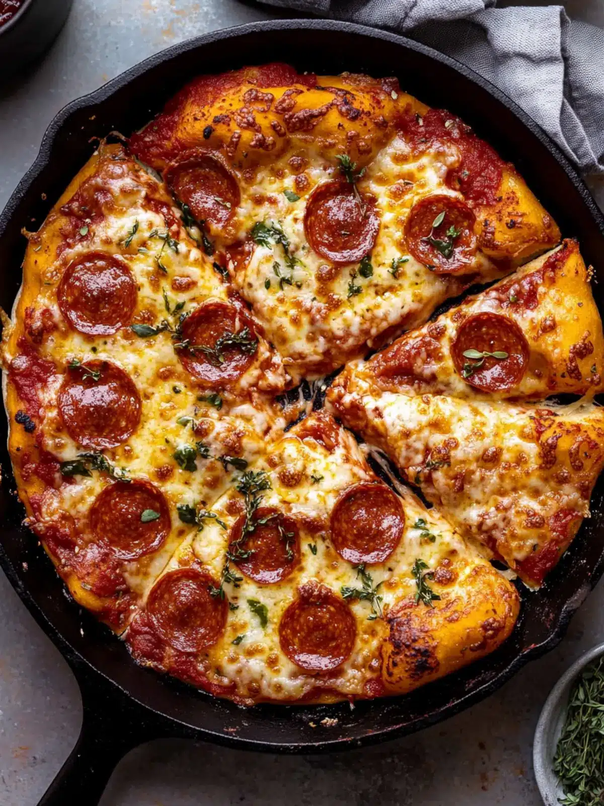 Savory Easy Cast Iron Skillet Pizza Better Than Takeout 5 Easy Cast Iron Skillet Pizza (Better Than Takeout!)