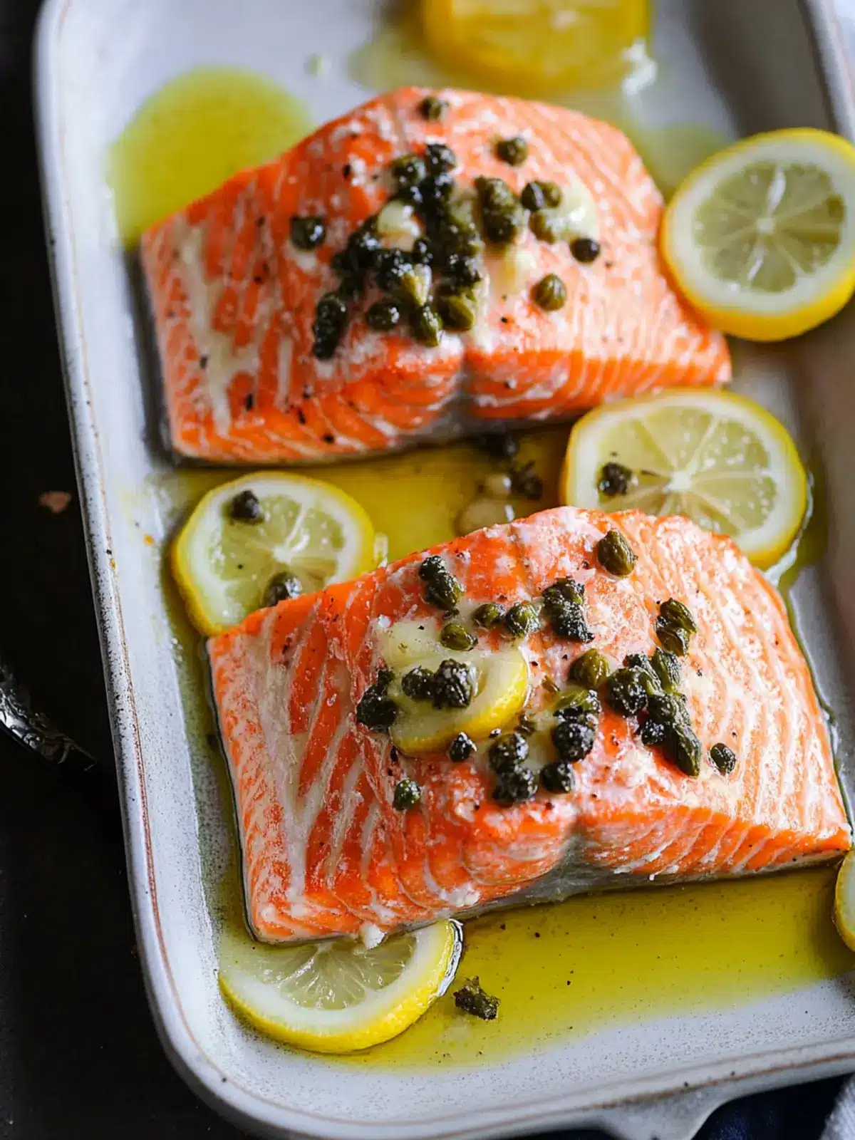 Baked Salmon with Lemon Caper Butter for Easy Elegant Dining 3 Baked Salmon with Lemon Caper Butter