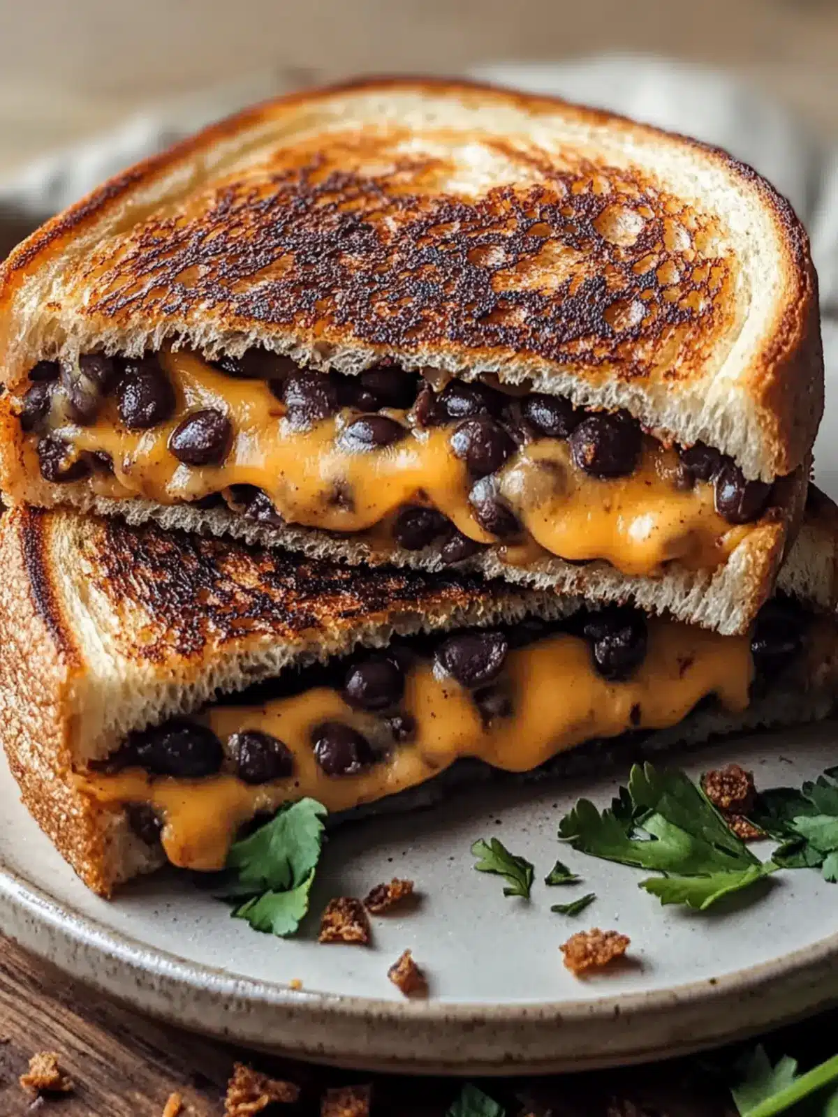 Ultimate Black Bean Grilled Cheese: Quick, Cheesy Delight 3 Black Bean Grilled Cheese