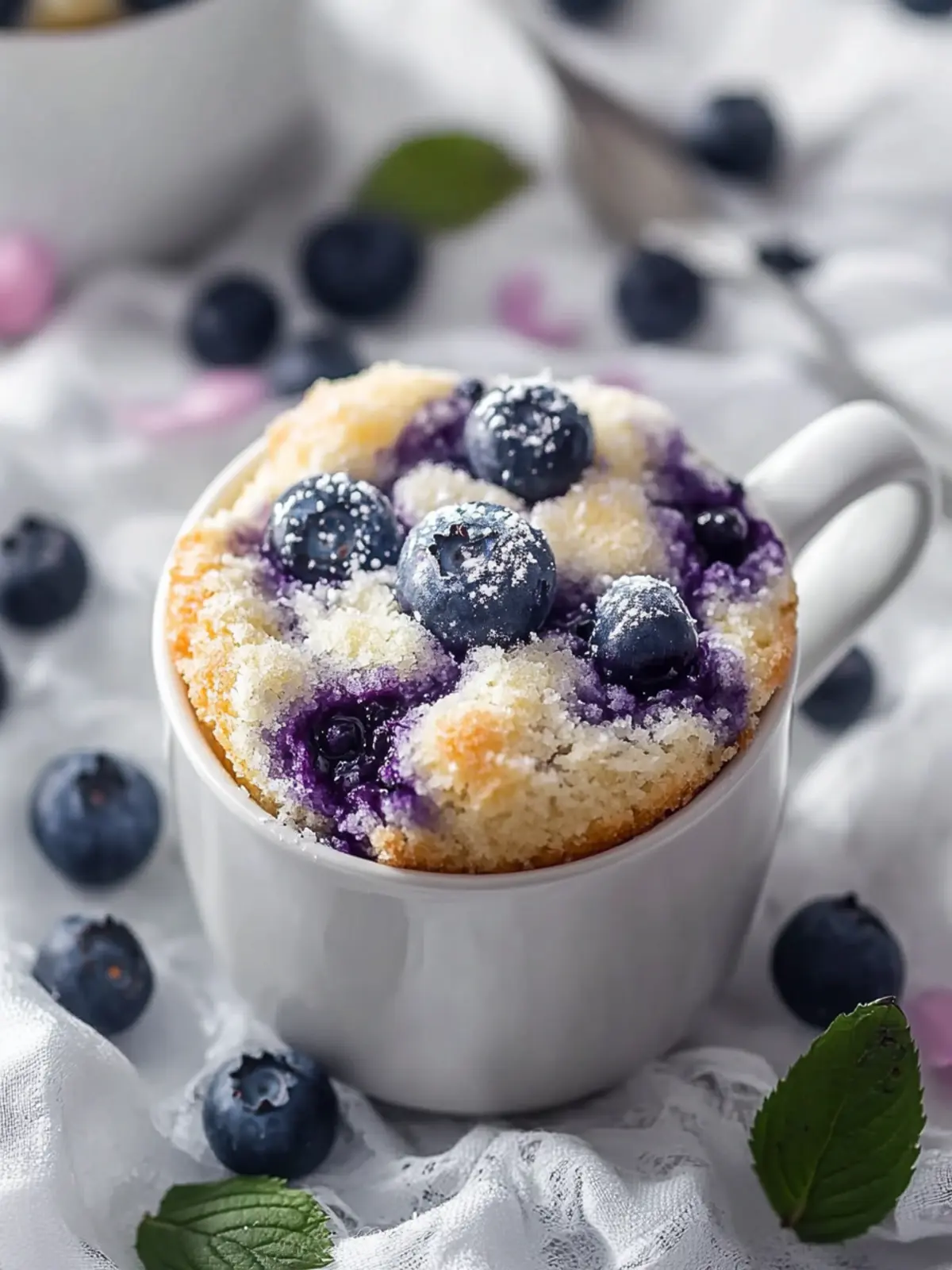 Irresistible Blueberry Mug Cake in Under 90 Seconds 4 Blueberry Mug Cake