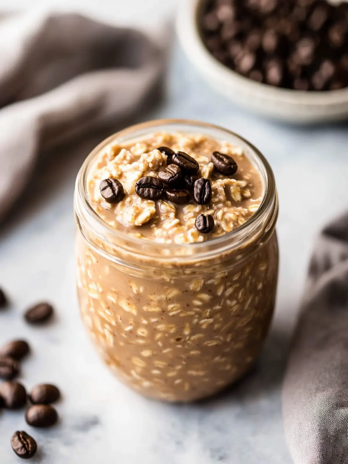 Creamy Vanilla Cold Brew Coffee Overnight Oats for Busy Mornings 2 Vanilla Cold Brew Coffee Overnight Oats