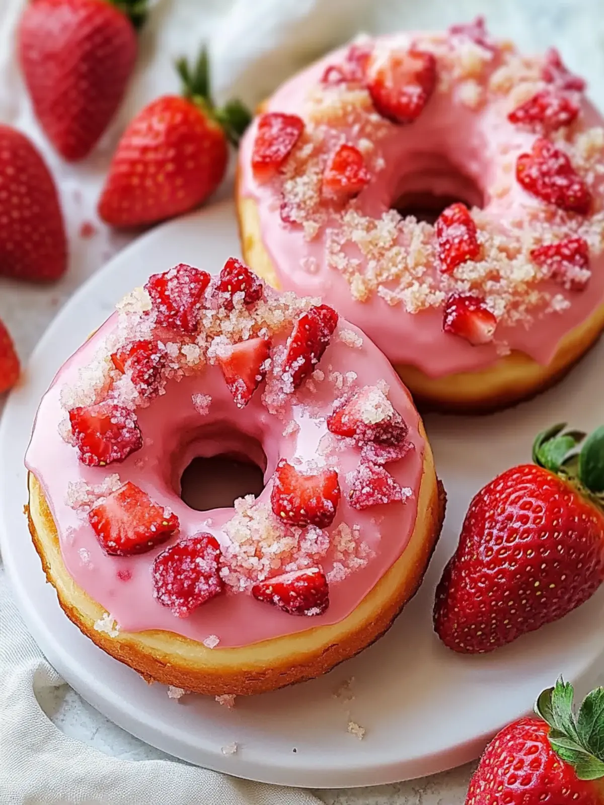 Mouthwatering Strawberry Cheesecake Donuts Made Easy at Home 5 Strawberry Cheesecake Donuts