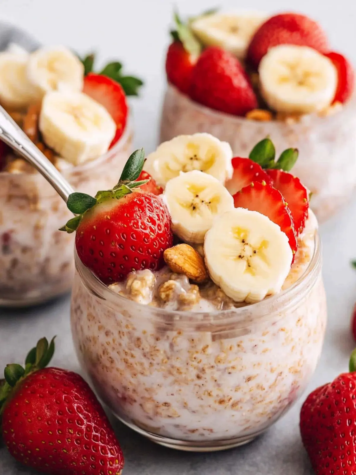 Delicious Strawberry Banana Overnight Oats for Easy Mornings 5 Strawberry Banana Overnight Oats