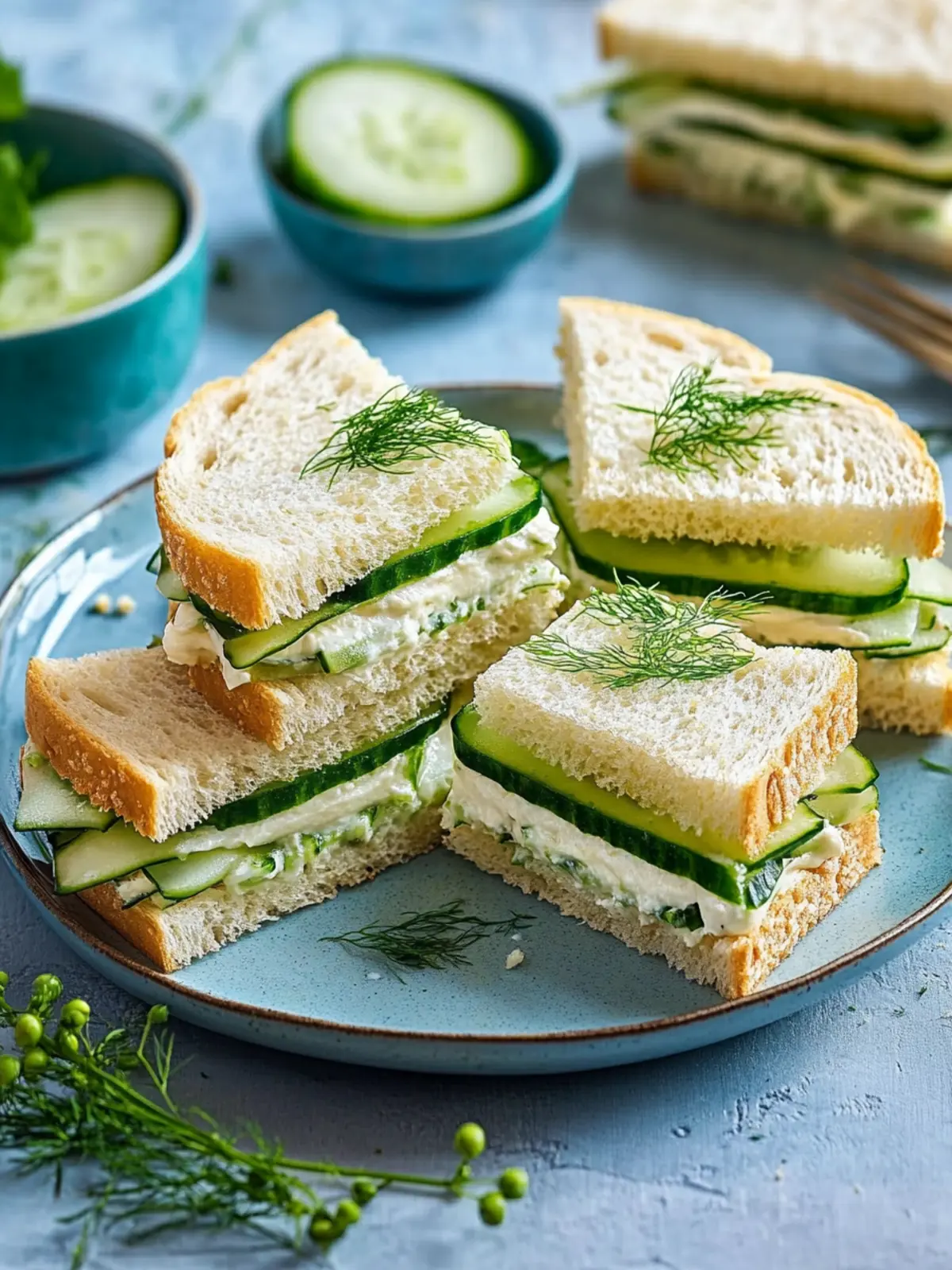 Delicious Classic Cucumber Sandwiches Perfect for Any Gathering 4 Classic Cucumber Sandwiches