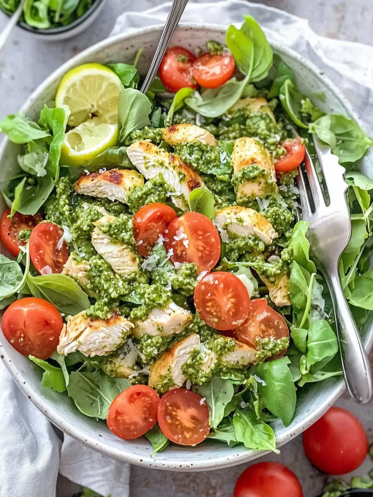 Basil Pesto Chicken Salad That Will Revitalize Your Lunch! 3 Basil Pesto Chicken Salad