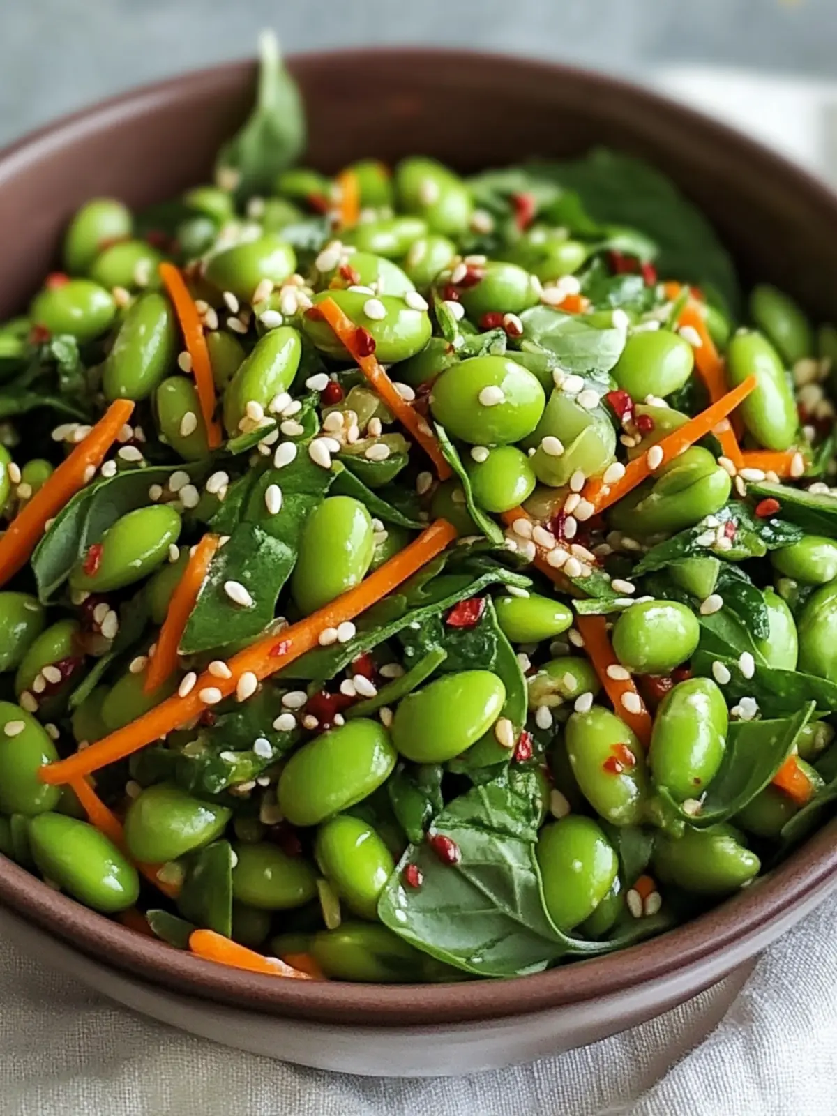 Crisp Asian Edamame Salad: Fresh, Fast, and Flavor-Packed! 2 Crisp Asian Edamame Salad
