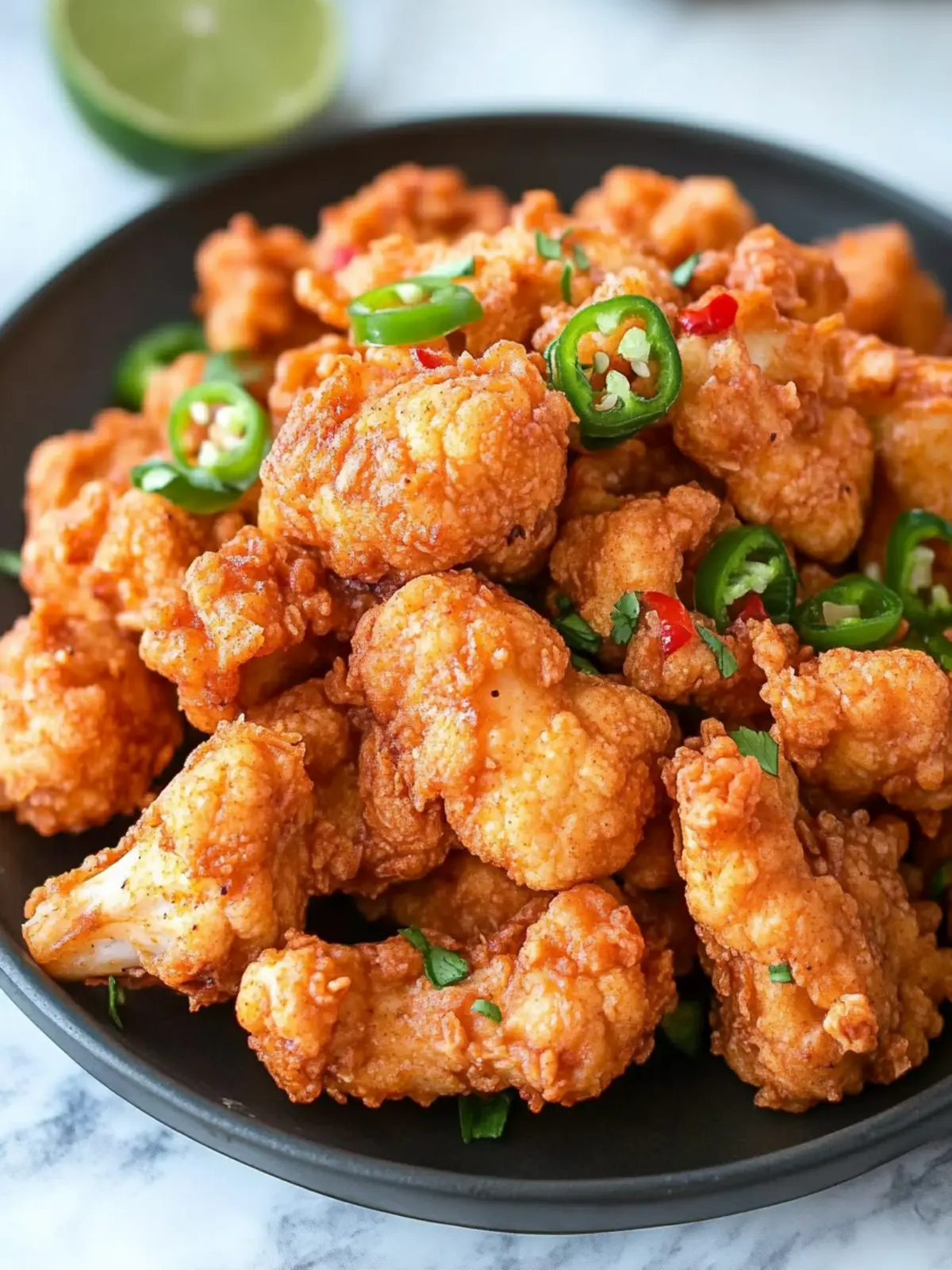 Easy Vegan Spicy Chicken Fried Cauliflower for Crunchy Munchies 3 Easy Vegan Spicy Chicken Fried Cauliflower