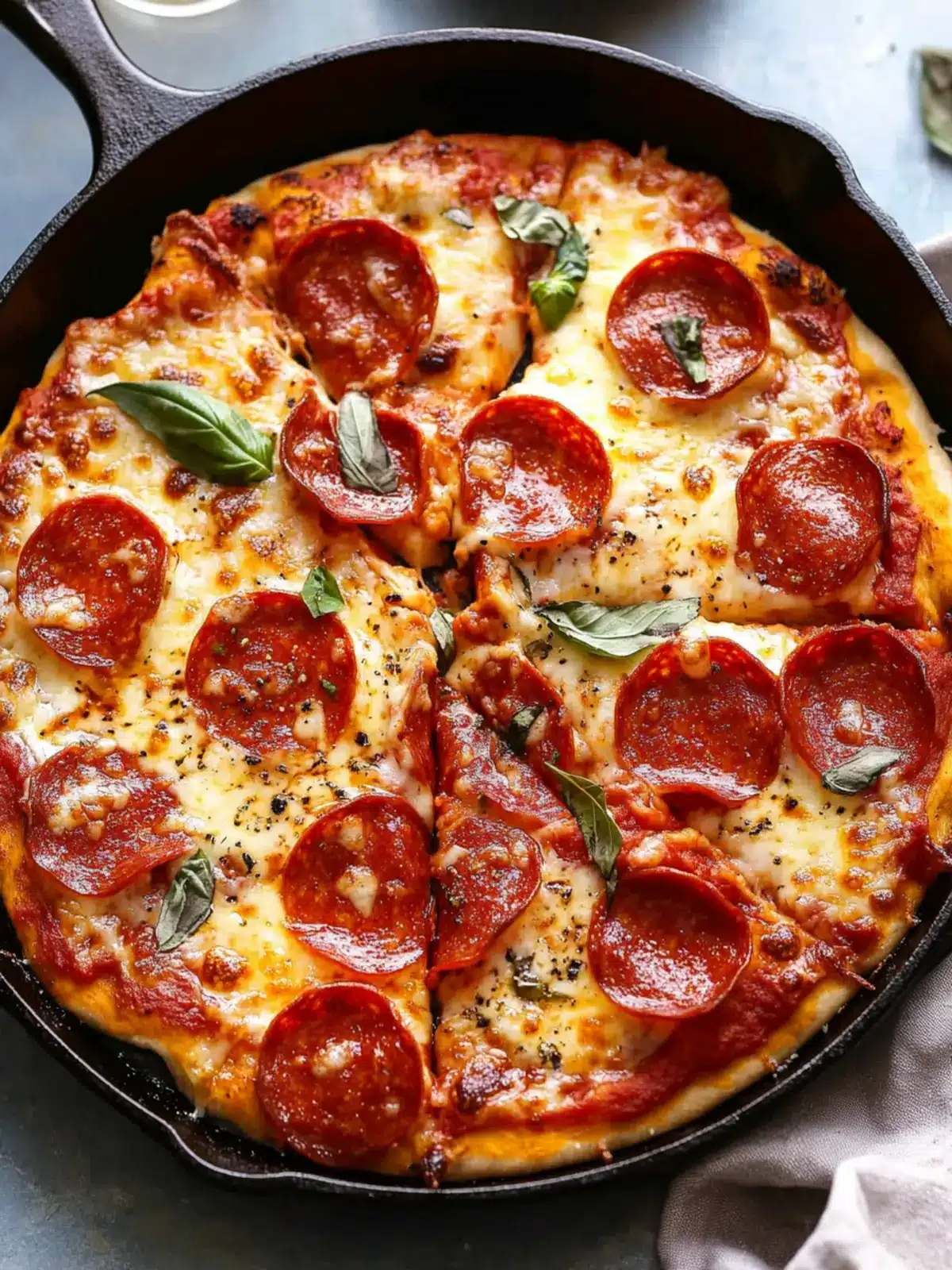 Savory Easy Cast Iron Skillet Pizza Better Than Takeout 4 Easy Cast Iron Skillet Pizza (Better Than Takeout!)