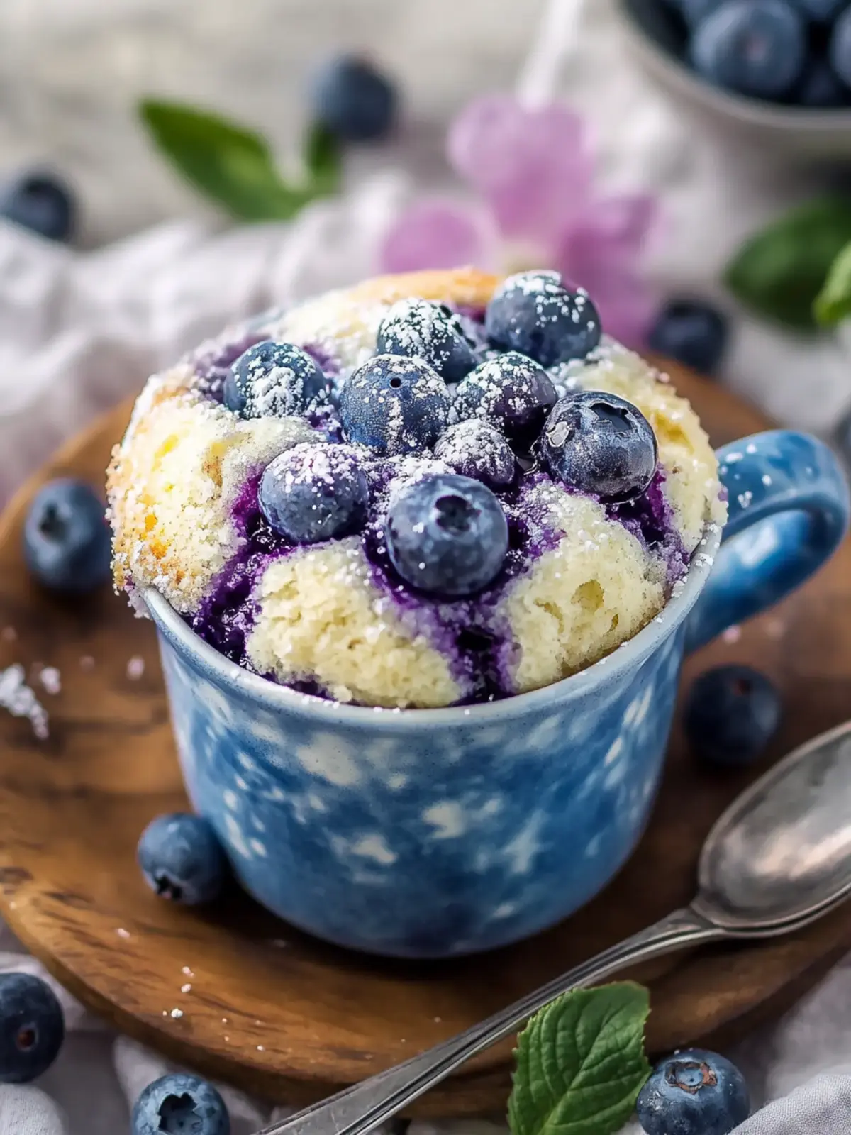 Irresistible Blueberry Mug Cake in Under 90 Seconds 2 Blueberry Mug Cake