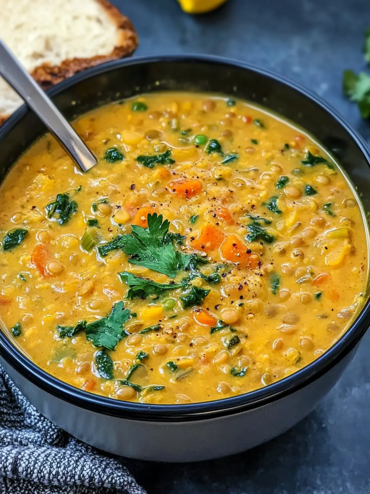 Instant Pot Coconut Curry Lentil Soup: Creamy Vegan Delight 2 Instant Pot Coconut Curry Lentil Soup