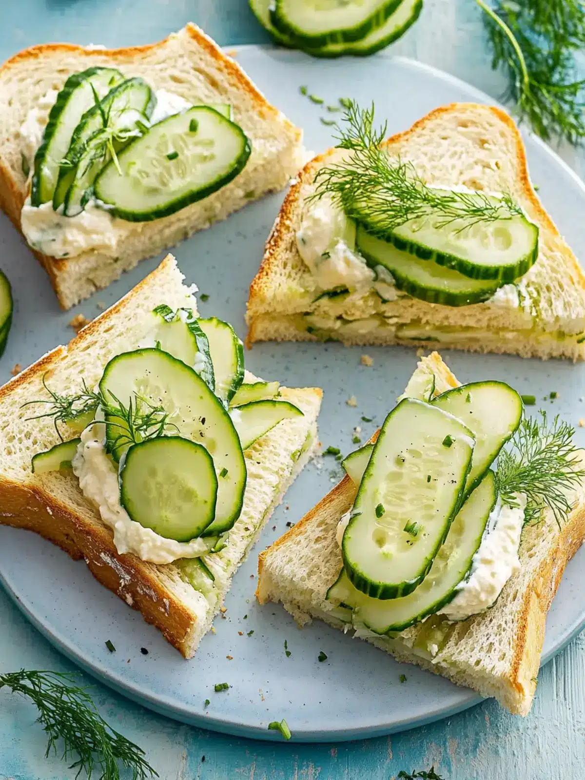 Delicious Classic Cucumber Sandwiches Perfect for Any Gathering 2 Classic Cucumber Sandwiches