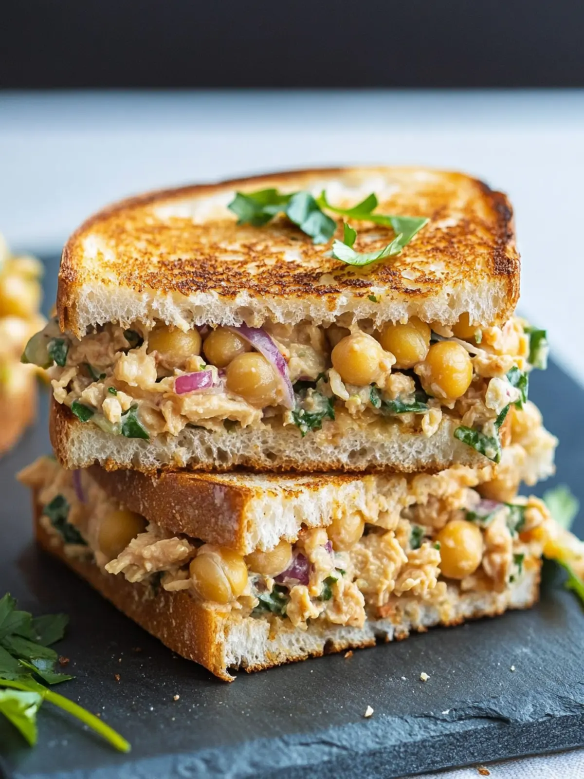 Irresistible Chickpea Salad Melts You’ll Crave Every Time 3 Chickpea Salad Melts (Vegetarian Tuna Melts)