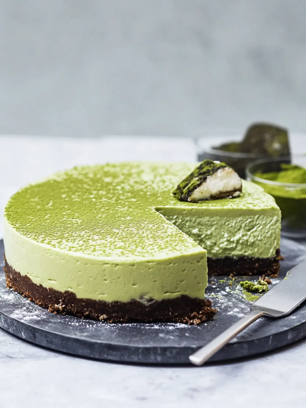 Delightful Matcha Green Tea No-Bake Cheesecake Recipe 4 Matcha Green Tea No-Bake Cheesecake