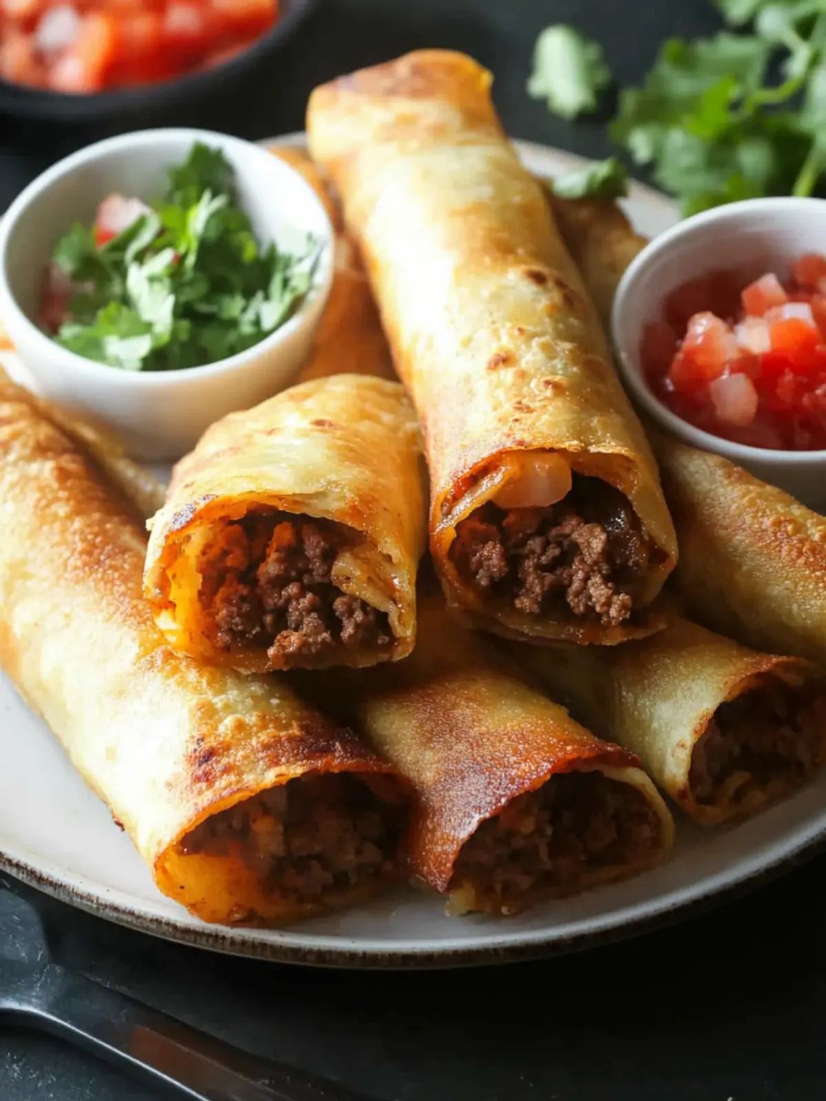 Savory Ground Beef Taquitos: Easy Game Day Appetizer Delight 3 Ground Beef Taquitos
