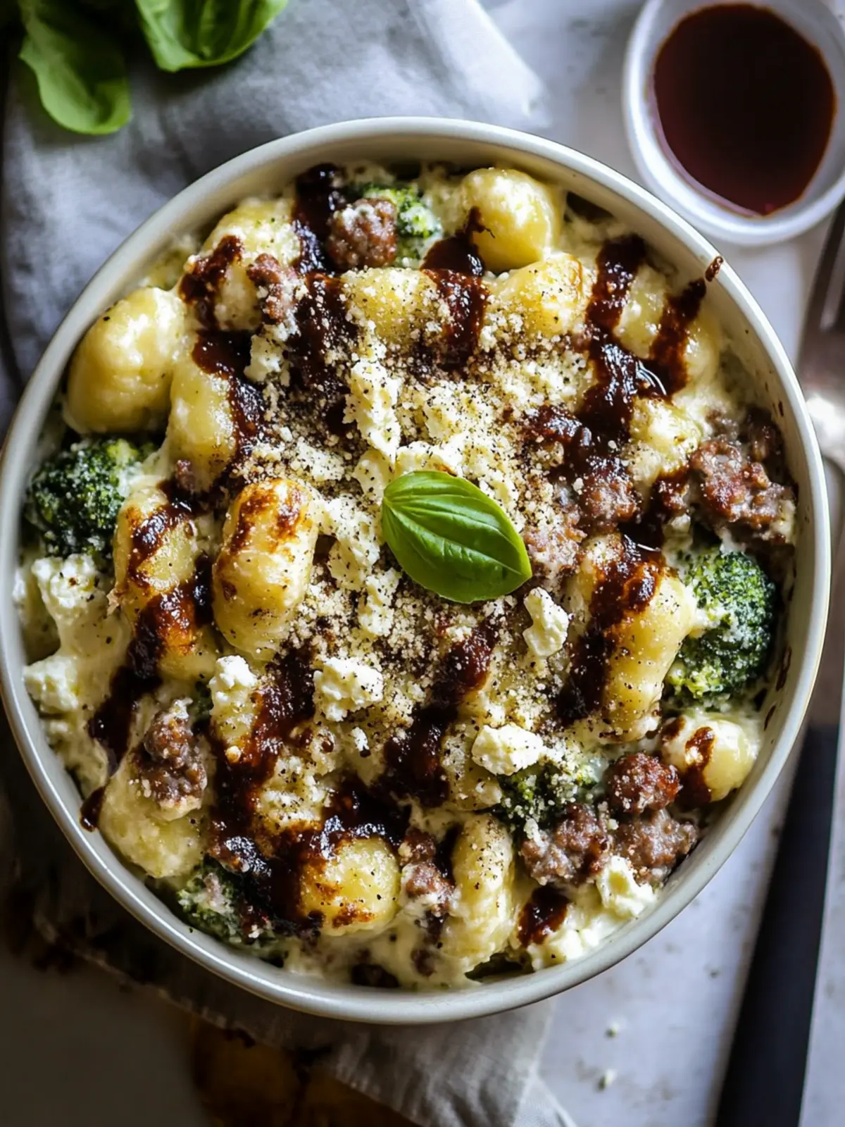 Savory Broccoli Sausage Baked Feta Gnocchi Delight 5 Broccoli Sausage Baked Feta Gnocchi