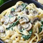 Heavenly Creamy Mushroom and Spinach Pasta in 30 Minutes 4 Creamy Mushroom and Spinach Pasta