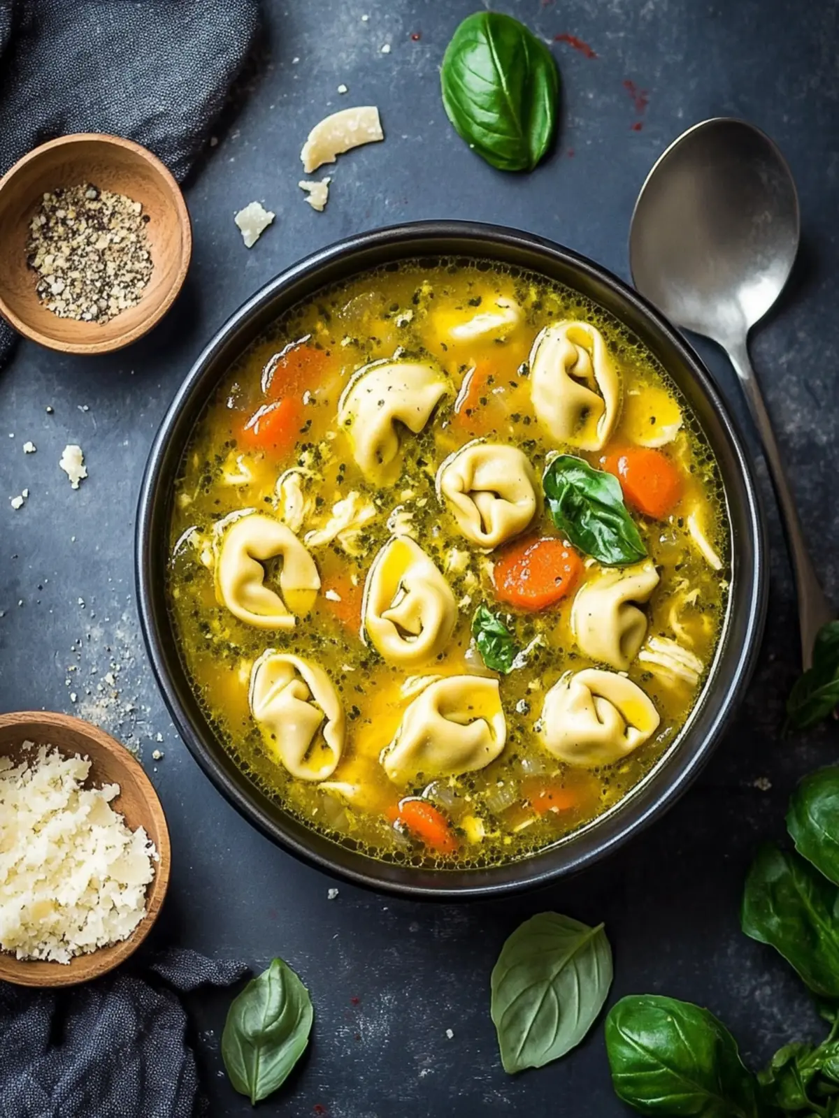 Cozy Up with Chicken Pesto Tortellini Soup Tonight 4 Chicken Pesto Tortellini Soup