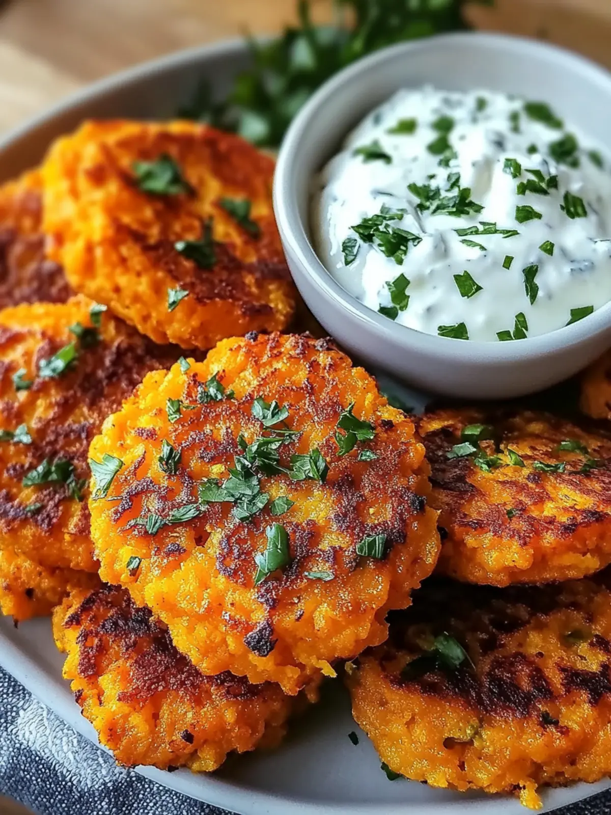 Perfect Crispy Sweet Potato Hash Cakes with Garlic Feta Dip Bliss 3 Perfect Crispy Sweet Potato Hash Cakes with Garlic Feta Dip