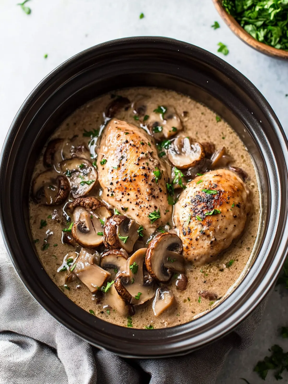 Irresistible Slow Cooker Mushroom Chicken for Cozy Nights 4 Slow Cooker Mushroom Chicken