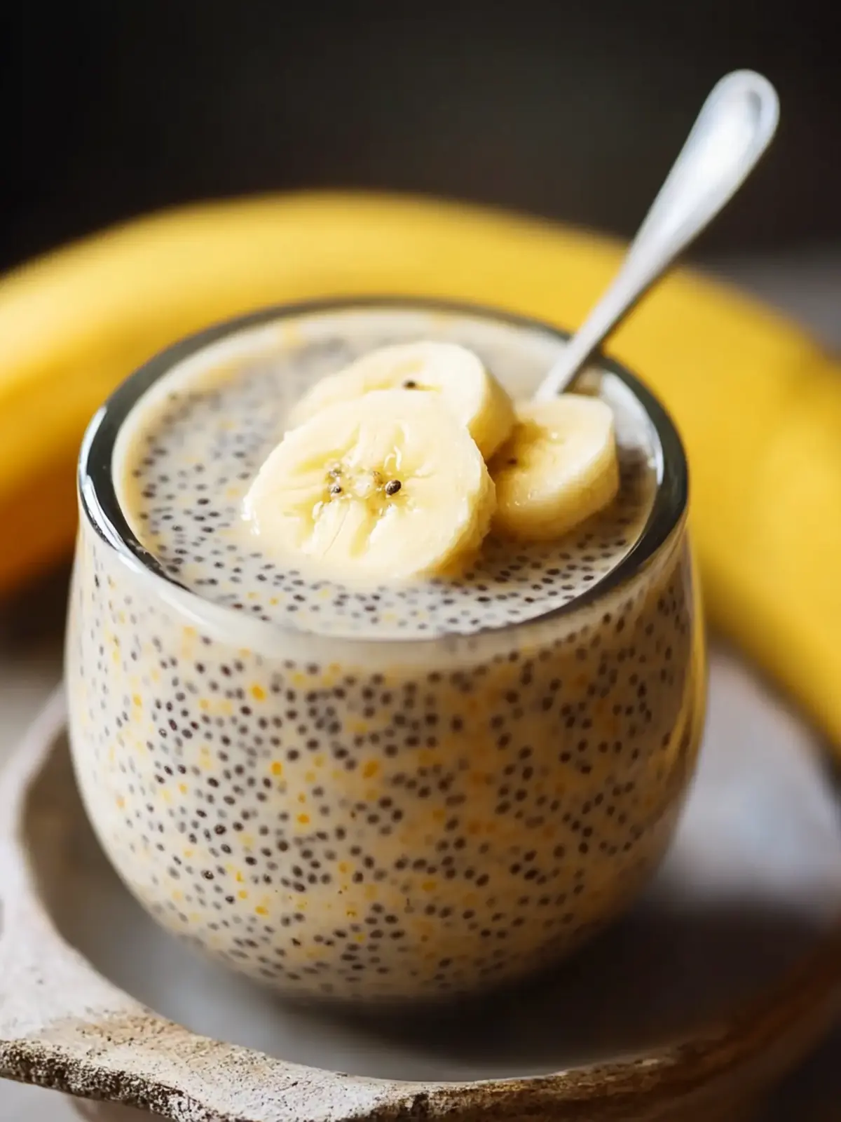 Delicious Banana Chia Honey Milk Pudding for Happy Mornings 4 Banana Chia Honey Milk Pudding