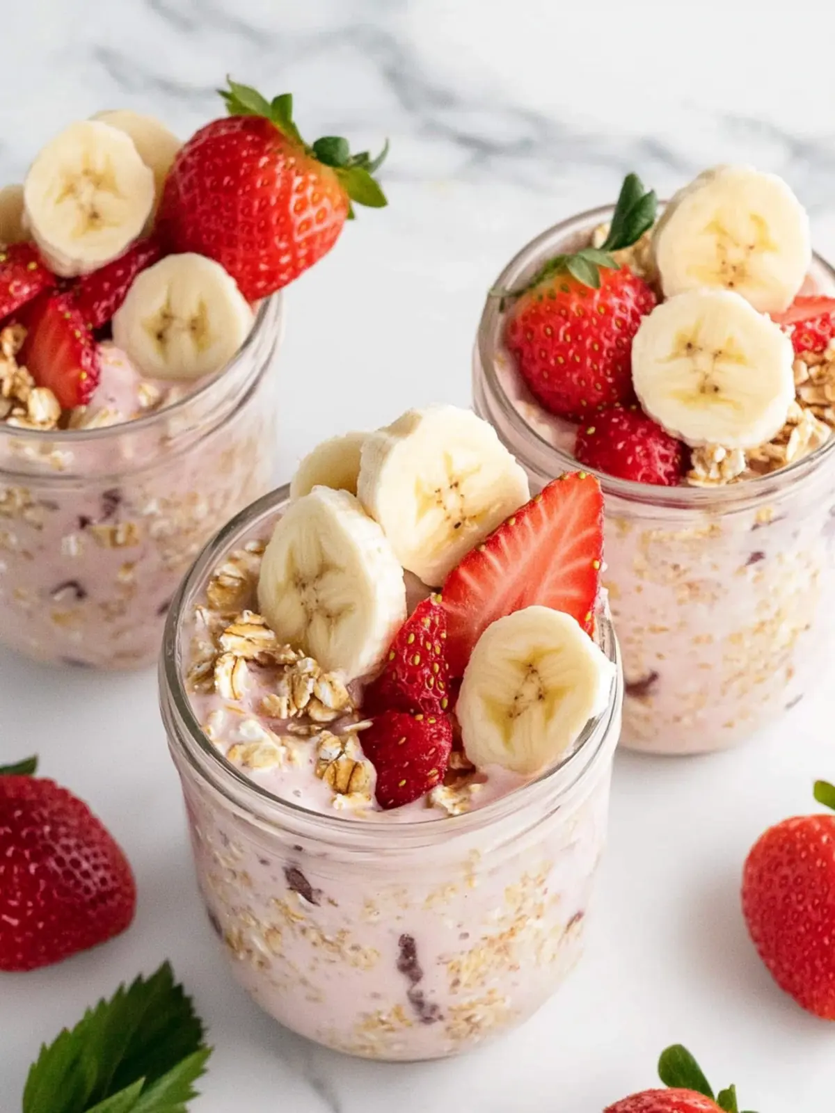 Delicious Strawberry Banana Overnight Oats for Easy Mornings 2 Strawberry Banana Overnight Oats