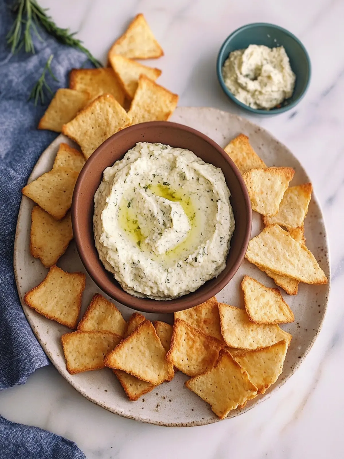 Pepperoncini Dip with Homemade Bagel Chips: A Party Favorite 2 Pepperoncini Dip with Homemade Bagel Chips