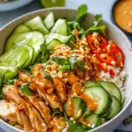 Chicken Satay Crispy Rice Salad Bowls for a Flavorful Feast 8 Chicken Satay Crispy Rice Salad Bowls