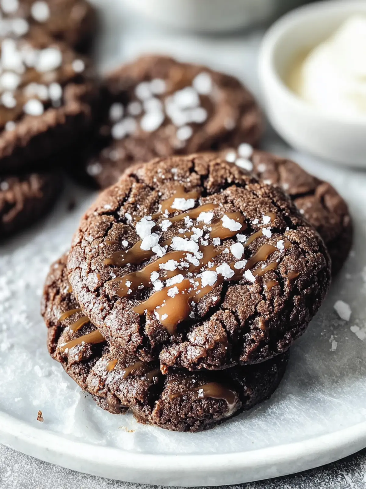 Irresistible Double Chocolate Salted Caramel Cookies Delight 3 Double Chocolate Salted Caramel Cookies