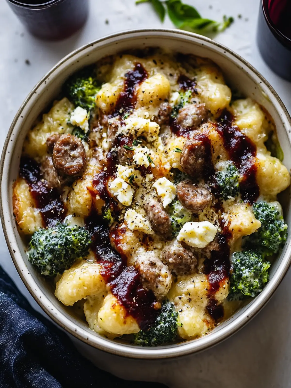 Savory Broccoli Sausage Baked Feta Gnocchi Delight 3 Broccoli Sausage Baked Feta Gnocchi