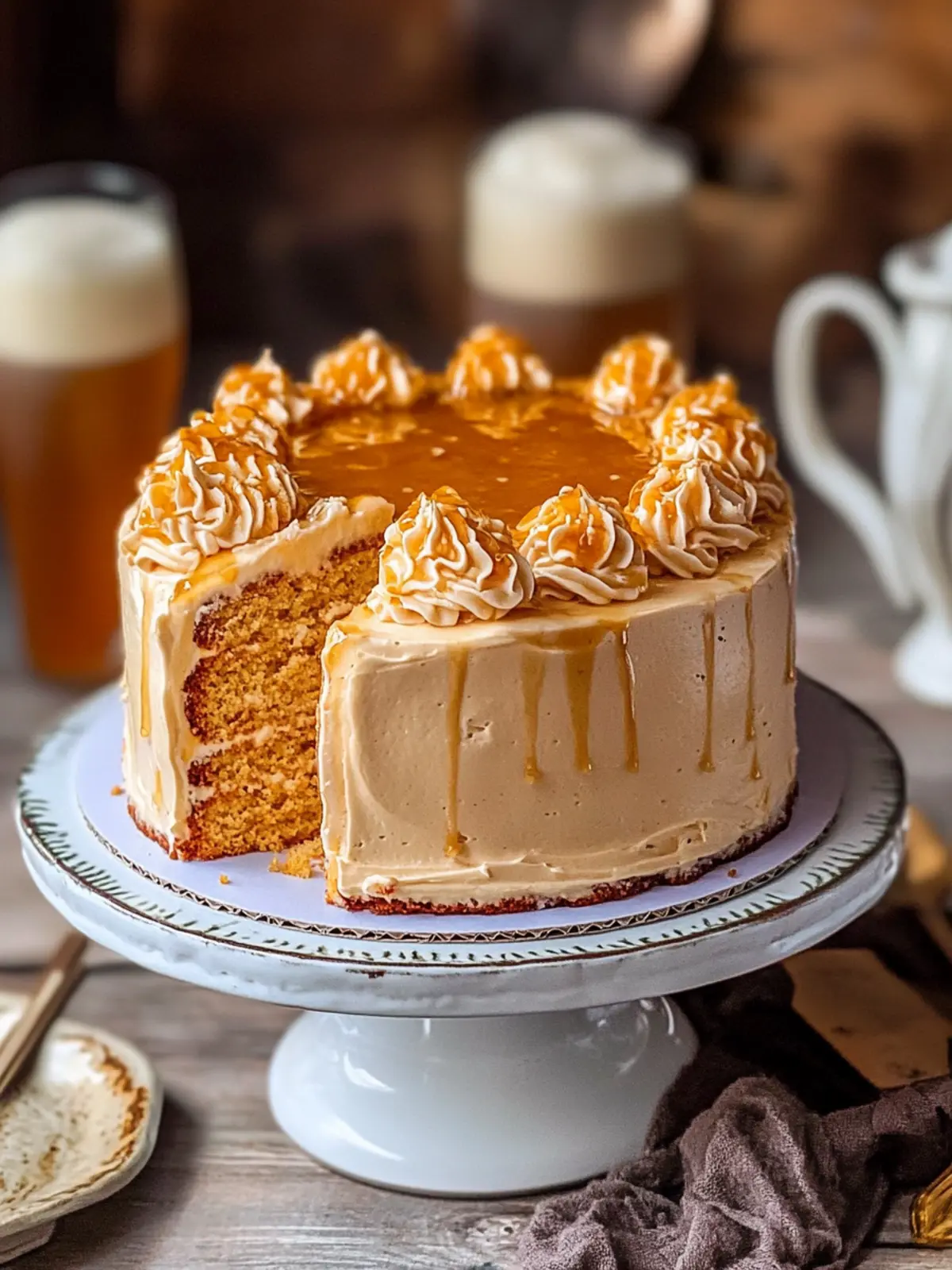 Magical Harry Potter Butterbeer Cake to Delight Your Tastebuds 3 Harry Potter Butterbeer Cake