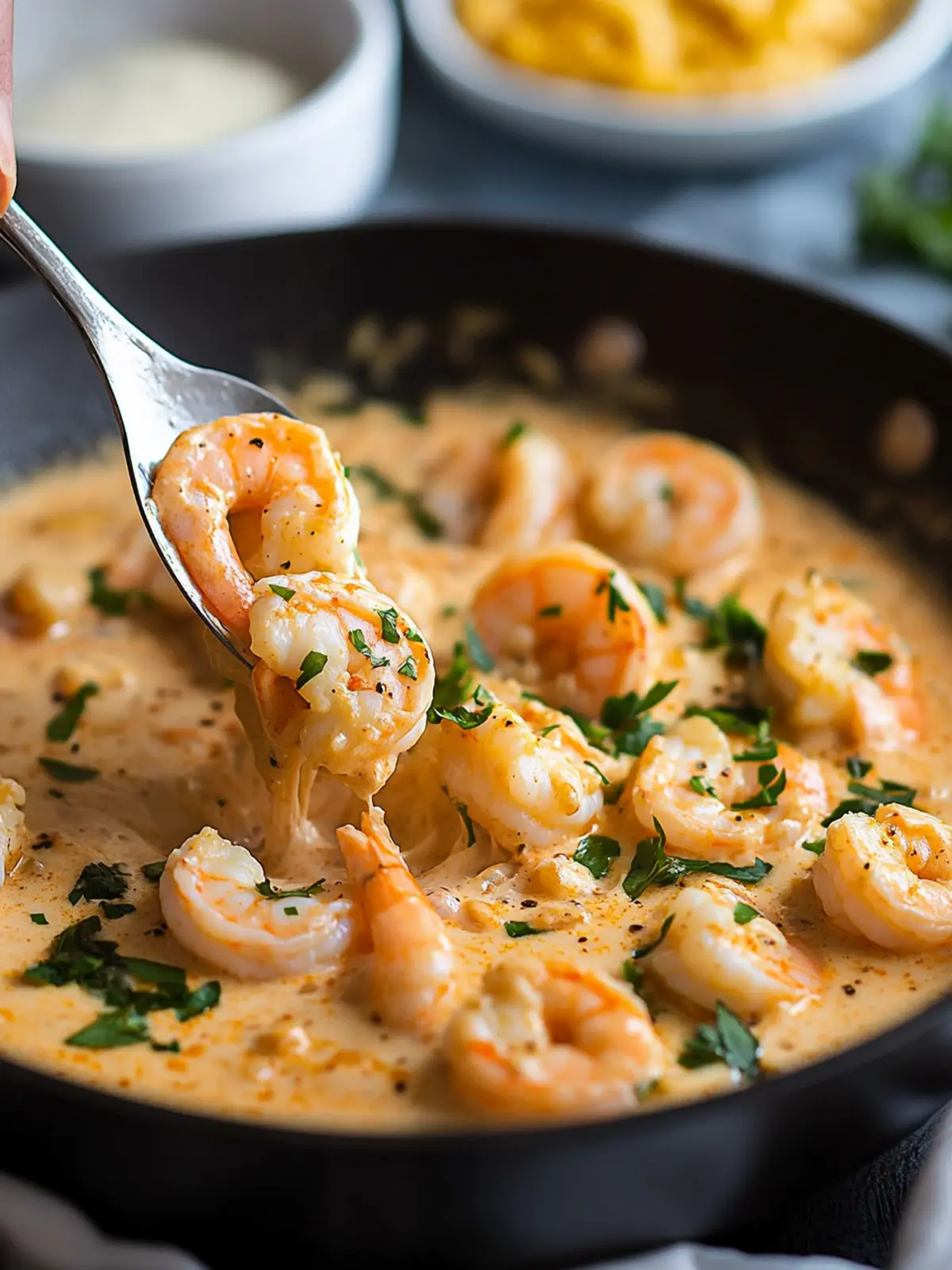 Irresistible Creamy Garlic-Paprika Shrimp Skillet Delight 4 Creamy Garlic-paprika Shrimp Skillet