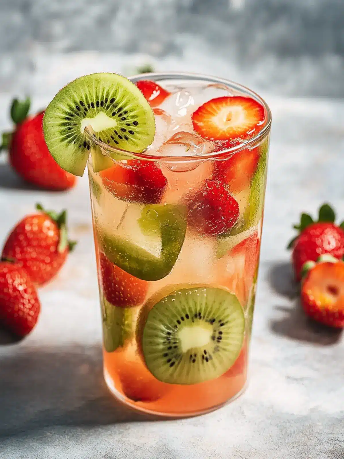 Revitalize with Healthy Strawberry Kiwi Homemade Gatorade 4 healthy drinks Strawberry Kiwi Homemade Gatorade