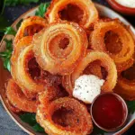 Crispy Viral Onion Ring Chips with Parmesan Magic 9 Viral Onion Ring Chips