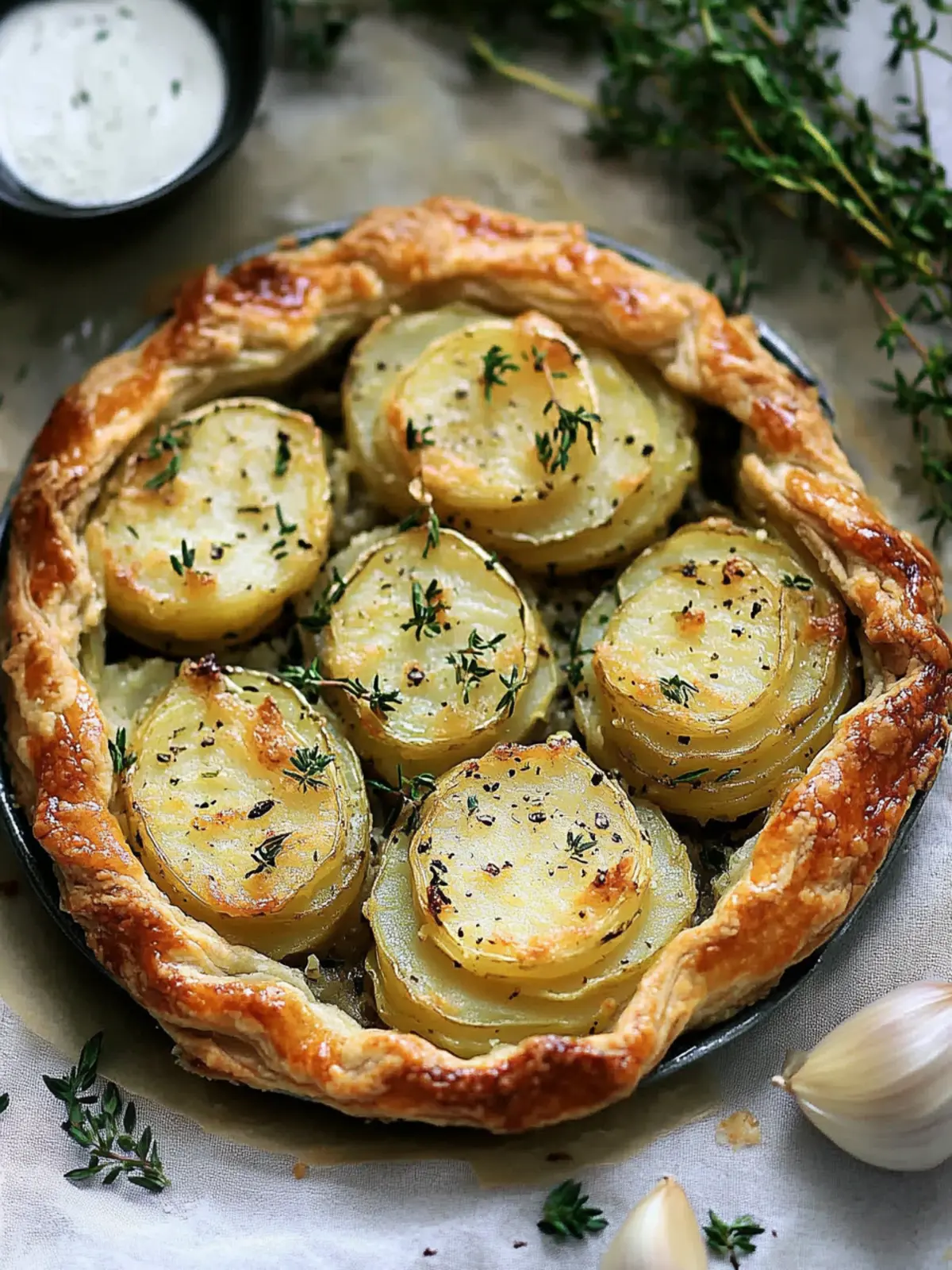 Garlic Herb Muffin Pan Potato Galette Recipe You’ll Love 2 Garlic Herb Muffin Pan Potato Galette Recipe
