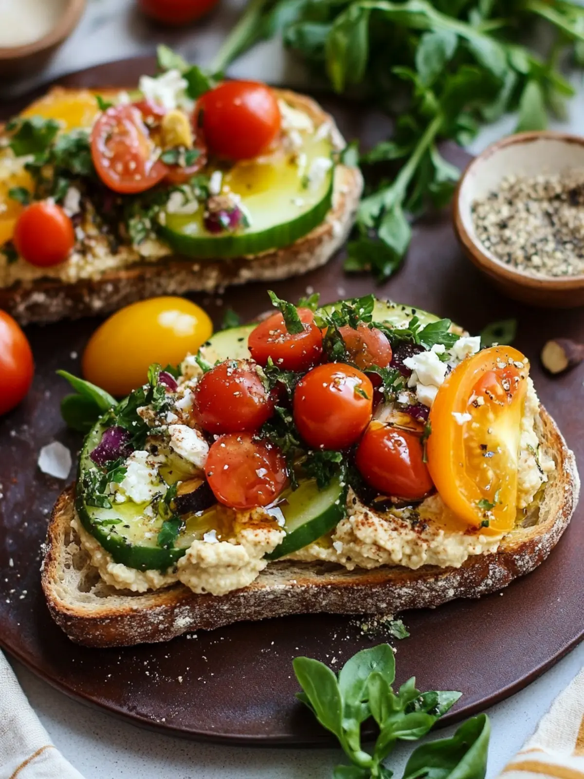 Mediterranean Hummus Toast with Za’atar: A Flavor Explosion! 3 Mediterranean Hummus Toast with Za’atar