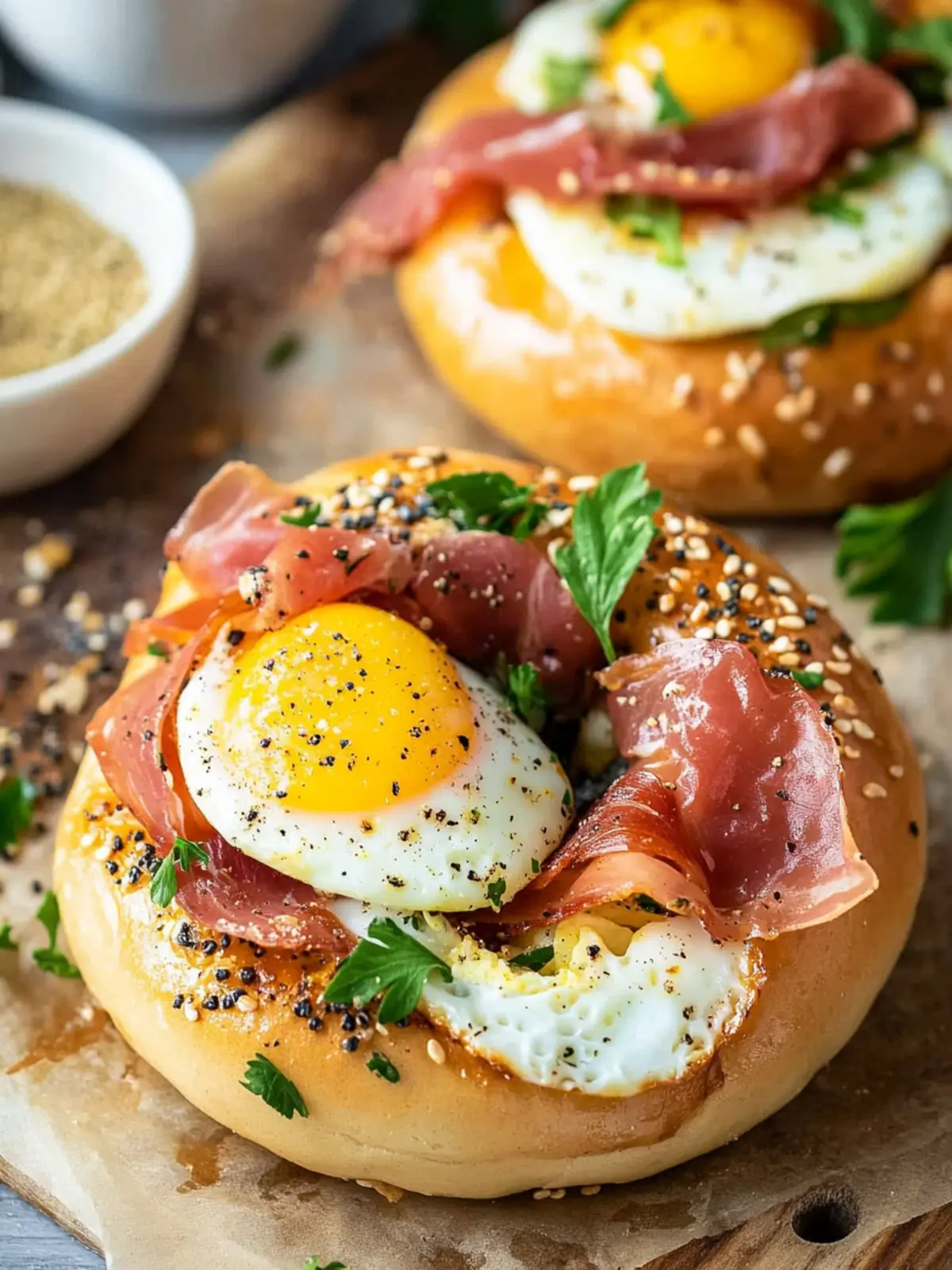 High Protein Meals Easy Egg Prosciutto Bagel Delight 4 High Protein Meals Easy Egg Prosciutto Bagel