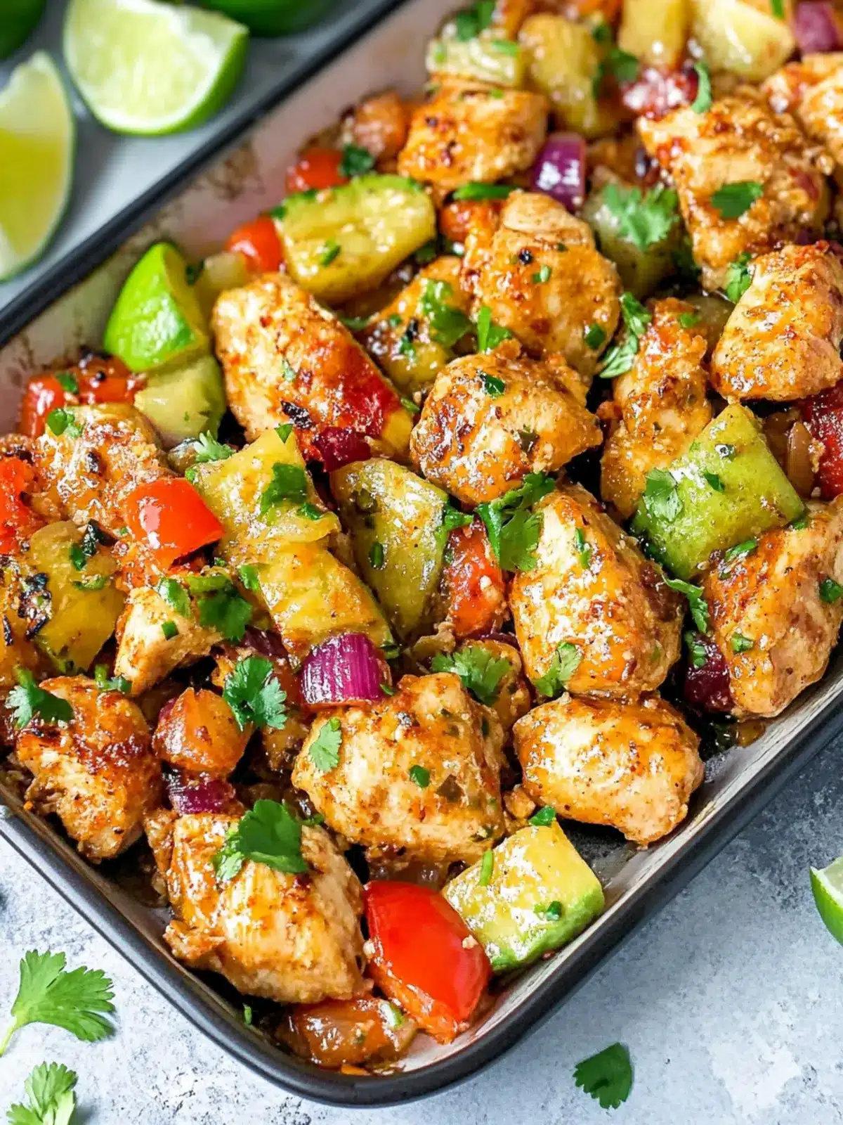 High Protein Hawaiian Chicken Sheet Pan for Flavorful Meals 3 High Protein Hawaiian Chicken Sheet Pan