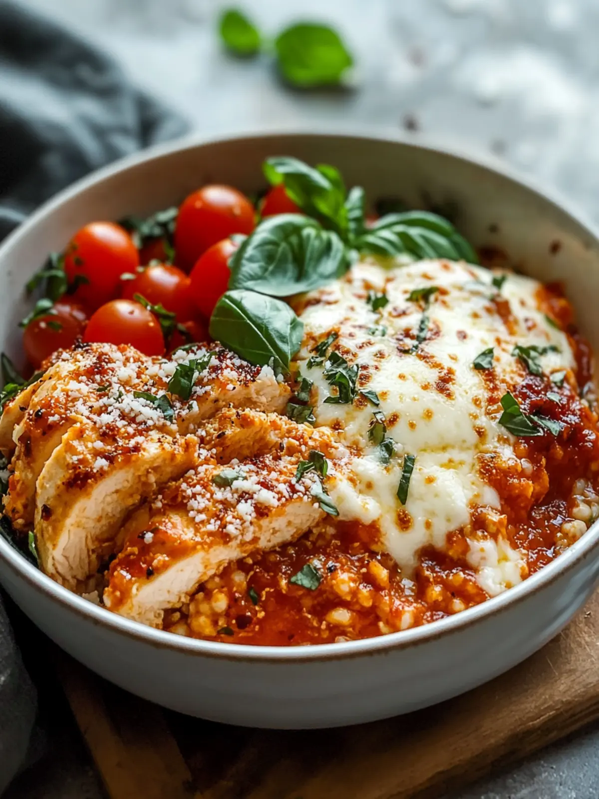 Easy Cottage Cheese Chicken Parm Bowl: A High-Protein Dream! 2 Easy Cottage Cheese Chicken Parm Bowl is a High-Protein Dream