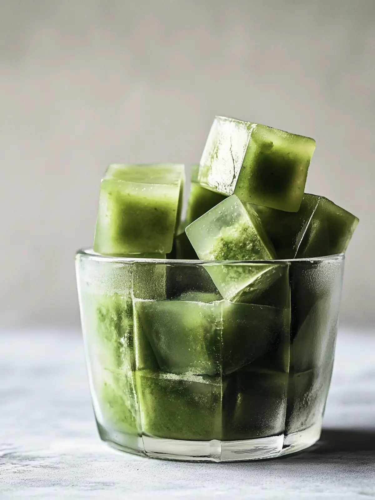 Chill Out with Refreshing Matcha Ice Cubes for Your Drinks 4 Matcha Ice Cubes