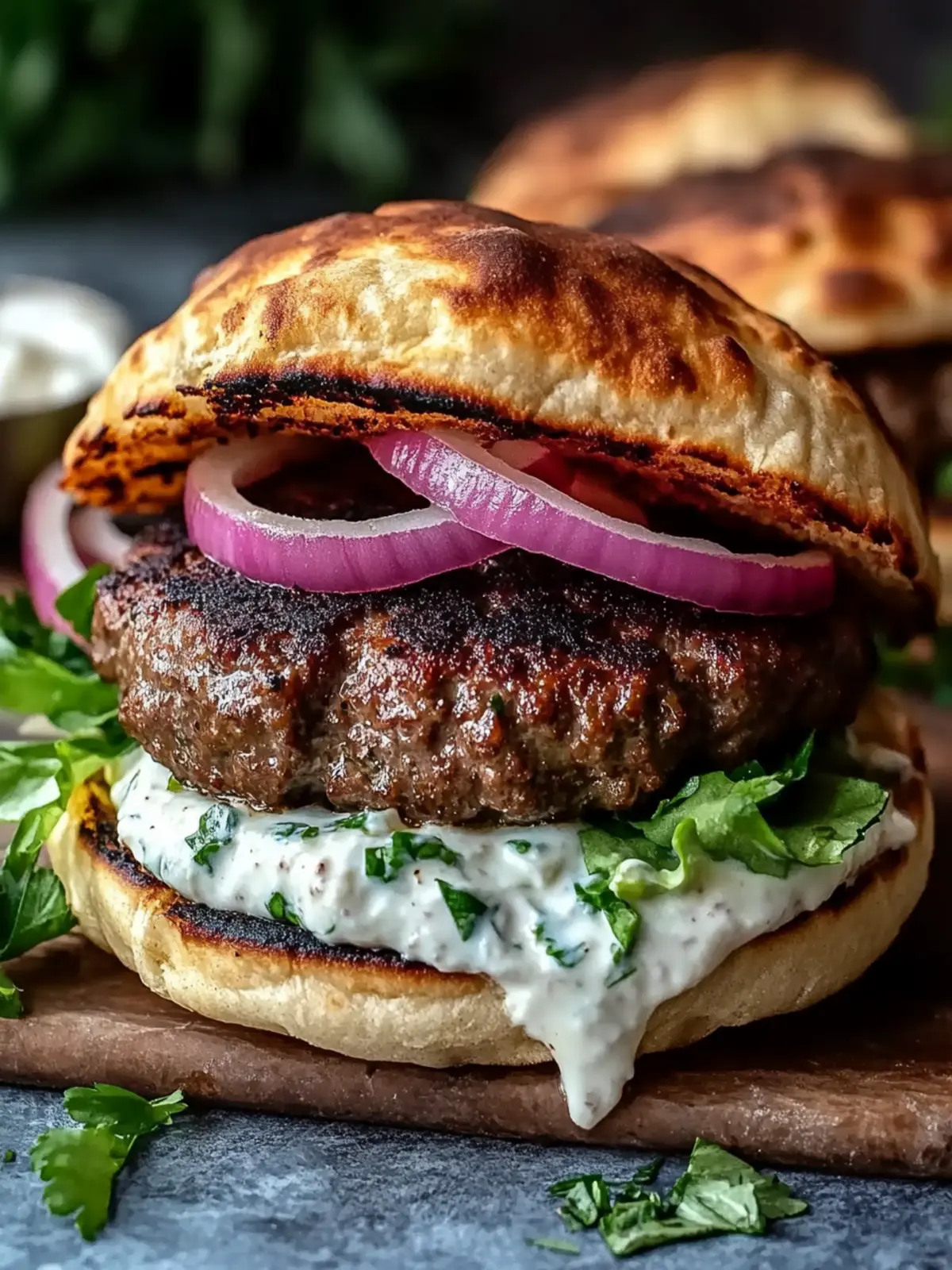 Savory Easy Lebanese Kafta Burger Recipe with Creamy Garlic Toum 4 Easy Lebanese Kafta Burger Recipe with Creamy Garlic Toum and Pita for Perfect Homemade Meal