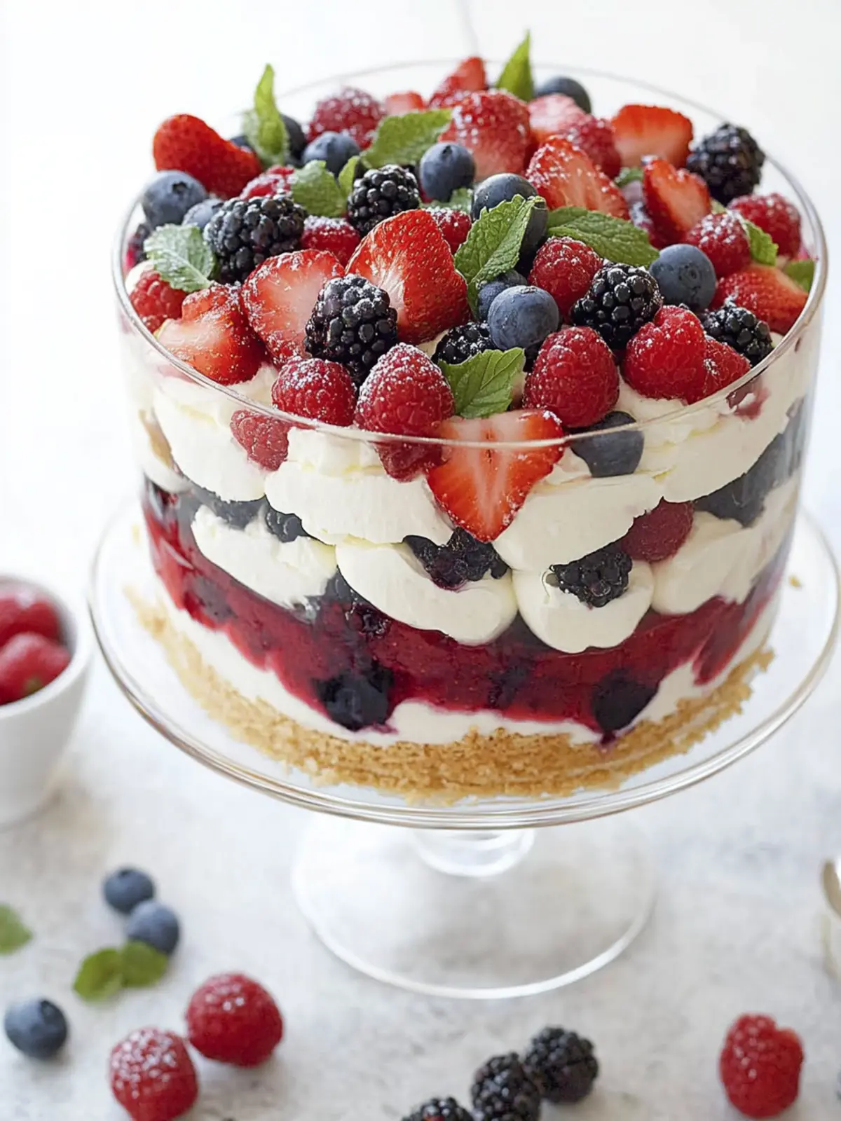 Celebrate with a 4th July Berry Trifle Cake You’ll Love! 4 4th July Berry trifle cake