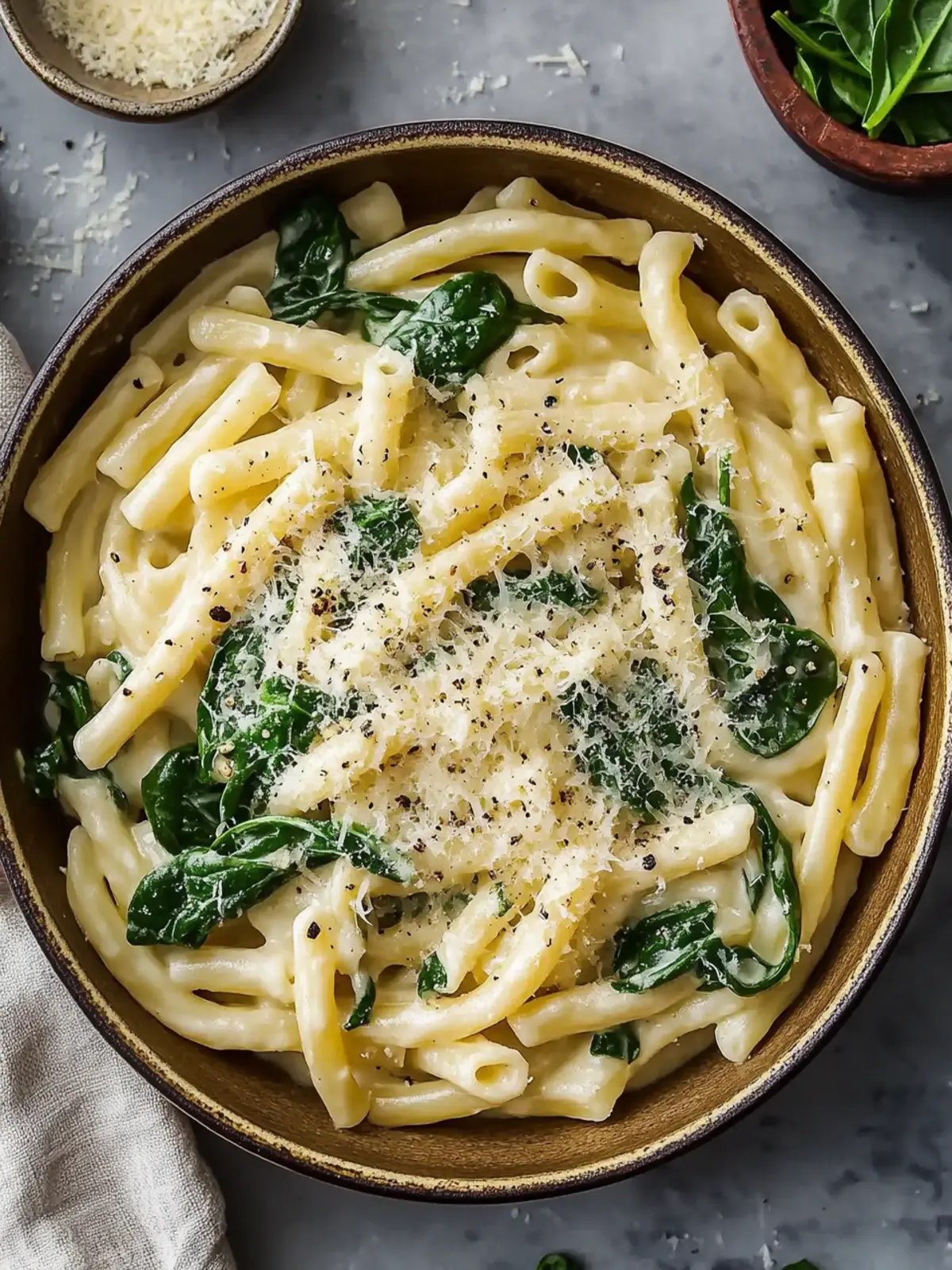 Creamy Parmesan Spinach Pasta Ready in Just 37 Minutes 5 Parmesan Spinach Pasta