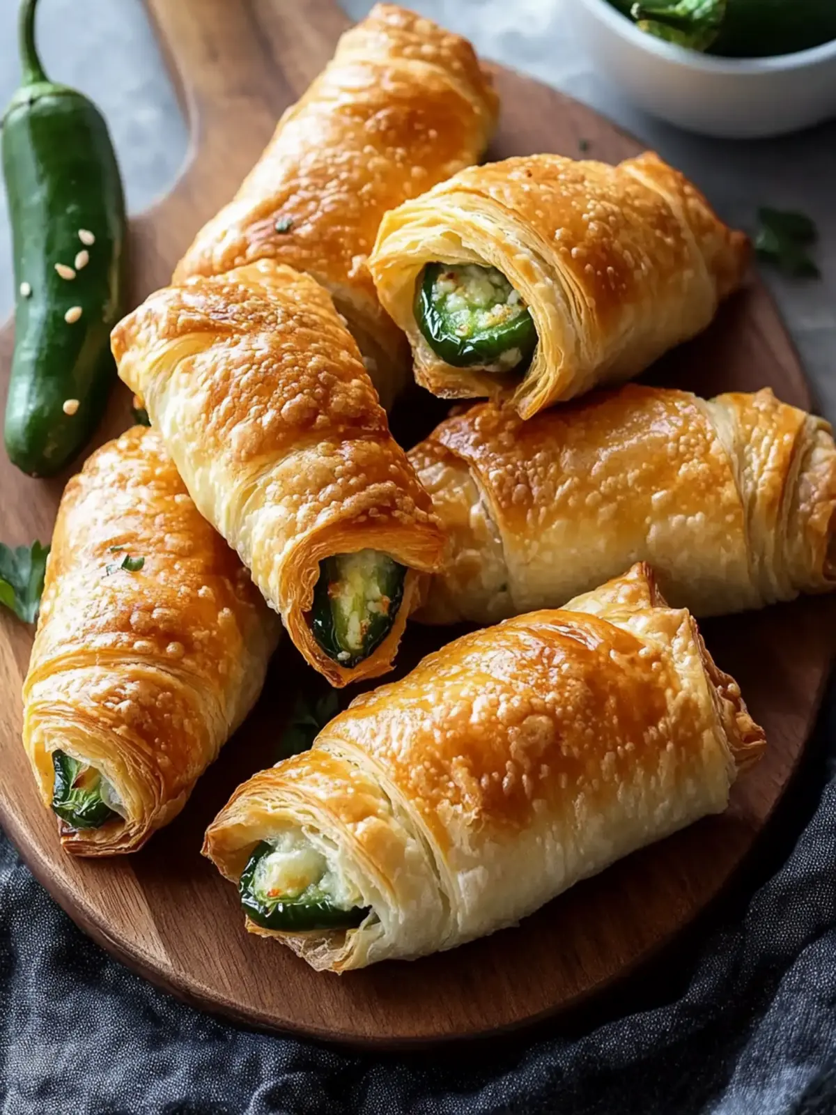 Crispy Puff Pastry Jalapeño Poppers for Epic Snack Joy 5 Crispy Puff Pastry Jalapeño Poppers