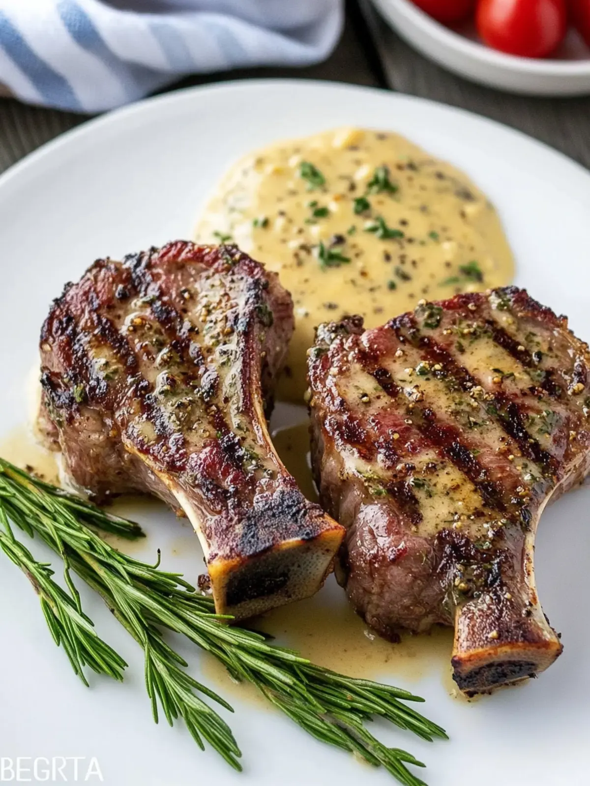 Savor Grilled Lamb Loin Chops with Béarnaise Sauce Recipe 4 Grilled Lamb Loin Chops with Béarnaise Sauce Recipe