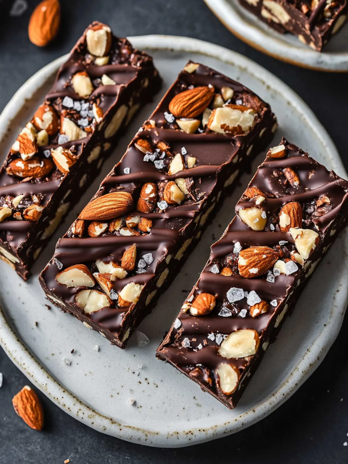 Dark Chocolate and Sea Salt Nut Bars You'll Crave Daily 5 Dark Chocolate and Sea Salt Nut Bars