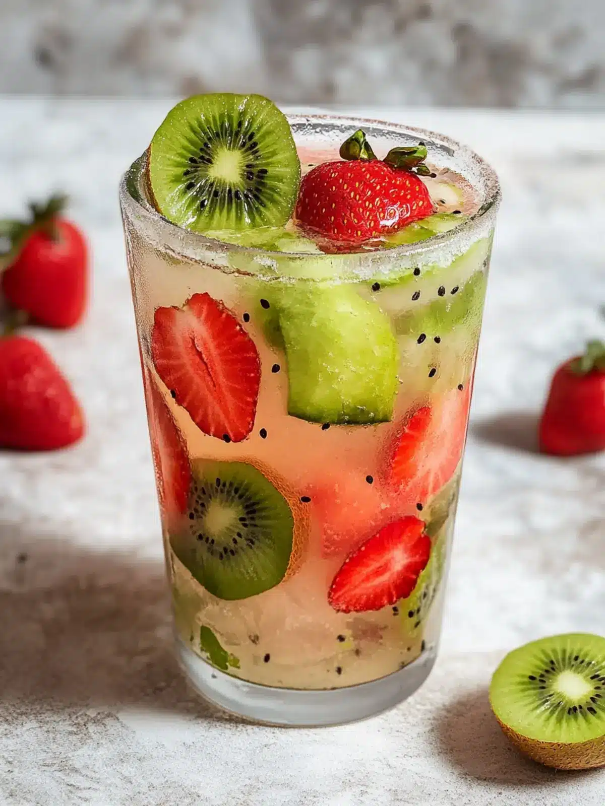 Revitalize with Healthy Strawberry Kiwi Homemade Gatorade 5 healthy drinks Strawberry Kiwi Homemade Gatorade