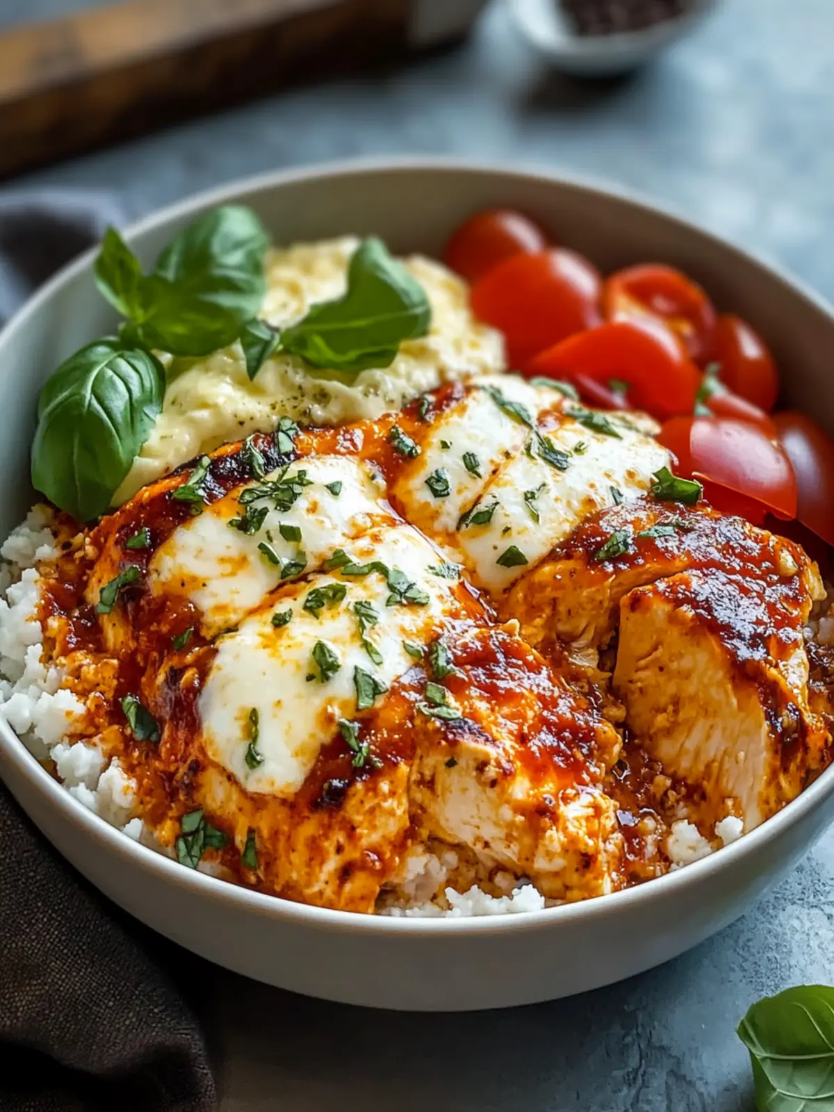 Easy Cottage Cheese Chicken Parm Bowl: A High-Protein Dream! 4 Easy Cottage Cheese Chicken Parm Bowl is a High-Protein Dream
