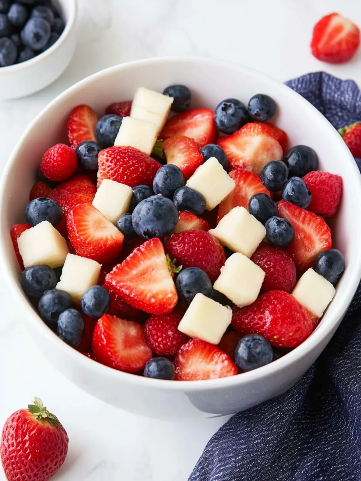 4th of July Simple Red White and Blue Fruit Salad Delight 4 4th of July Simple Red White and Blue Fruit Salad