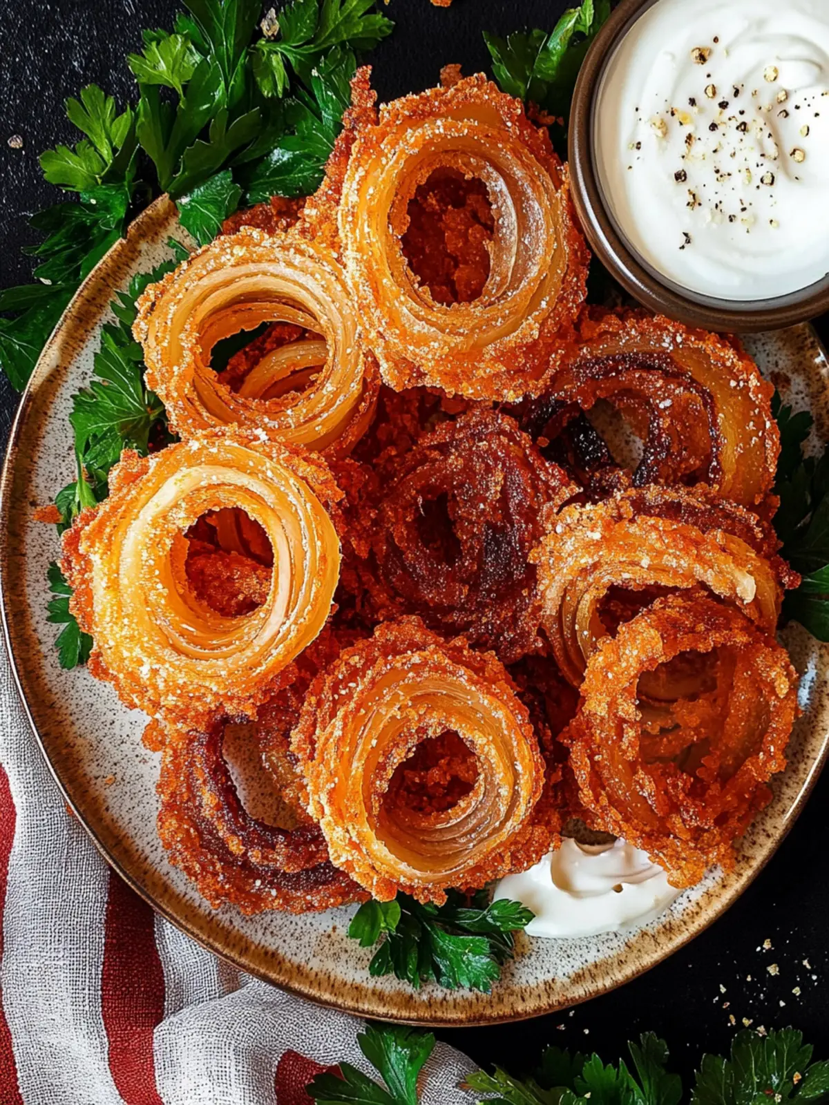 Crispy Viral Onion Ring Chips with Parmesan Magic 3 Viral Onion Ring Chips