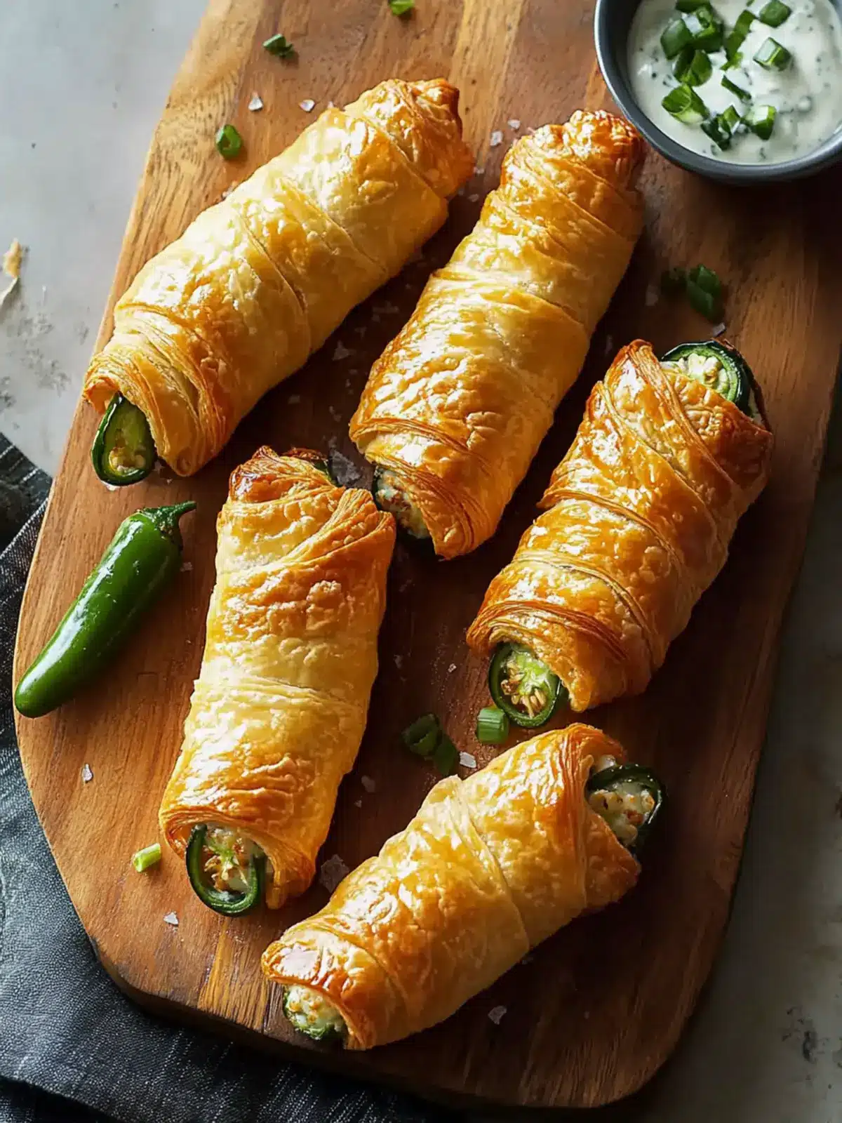 Crispy Puff Pastry Jalapeño Poppers for Epic Snack Joy 4 Crispy Puff Pastry Jalapeño Poppers